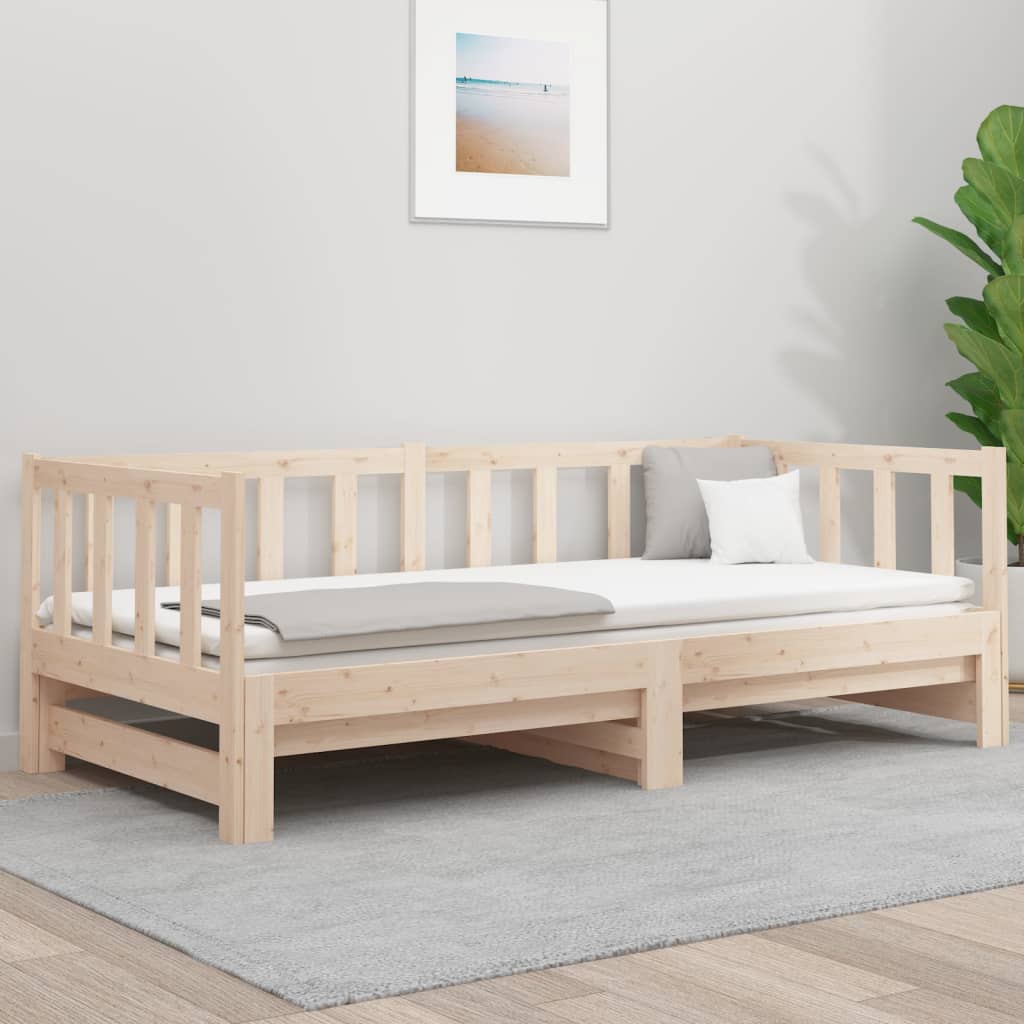 Sohvasänky ulosvedettävä 2x (90x190) cm täysi mänty - Sisustajankoti.fi