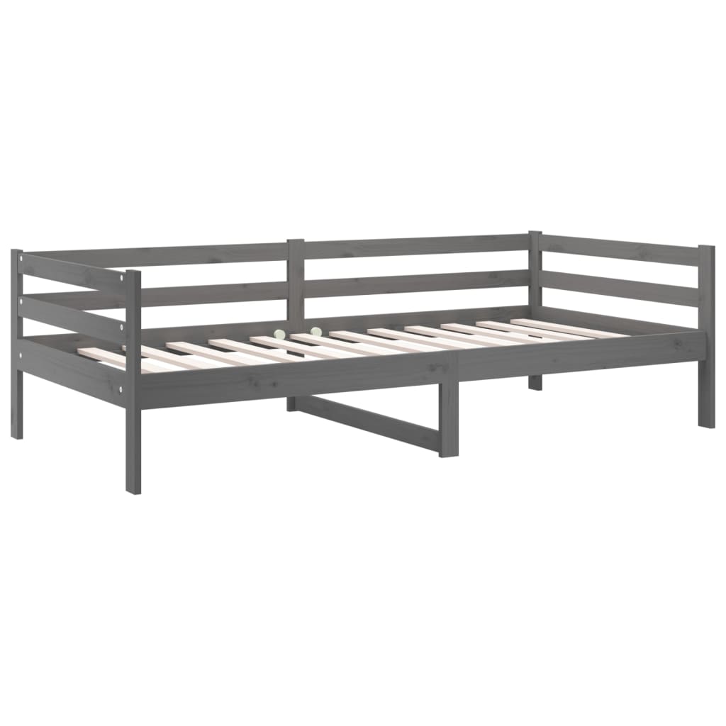 Sohvasänky harmaa 80x200 cm täysi mänty - Sisustajankoti.fi