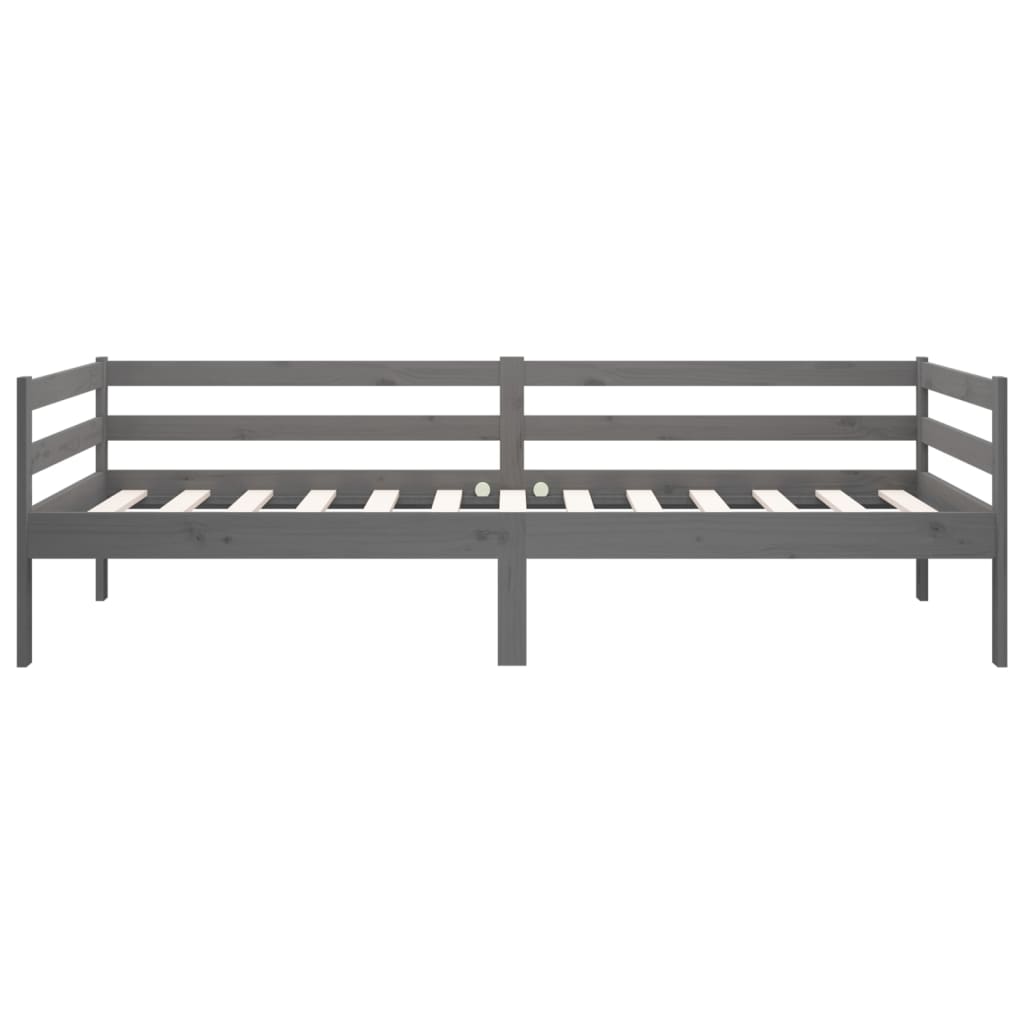 Sohvasänky harmaa 80x200 cm täysi mänty - Sisustajankoti.fi