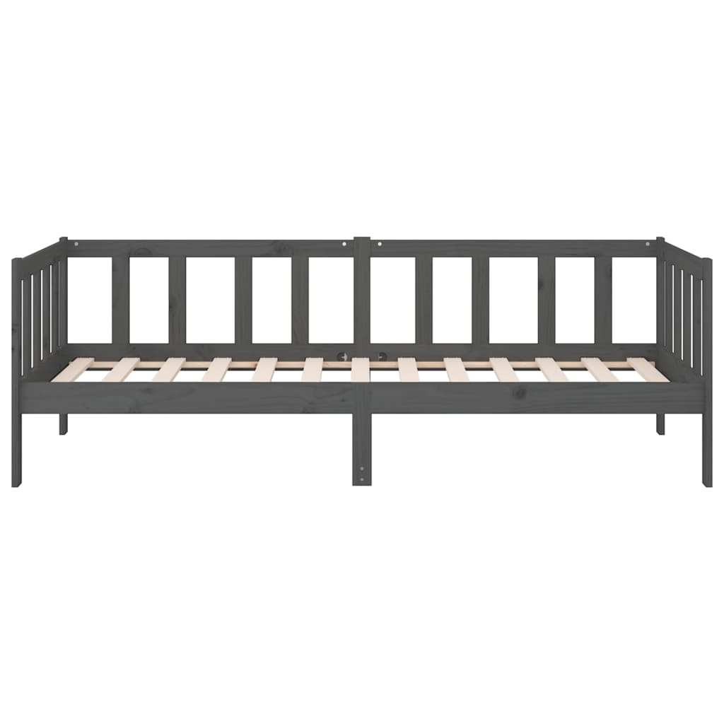 Sohvasänky harmaa 80x200 cm täysi mänty - Sisustajankoti.fi