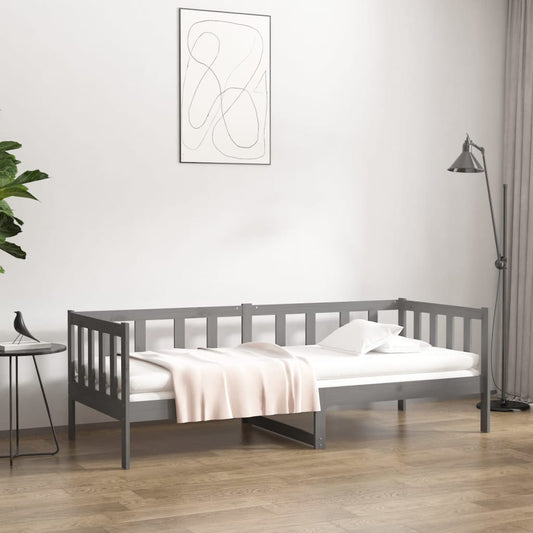 Sohvasänky harmaa 80x200 cm täysi mänty - Sisustajankoti.fi