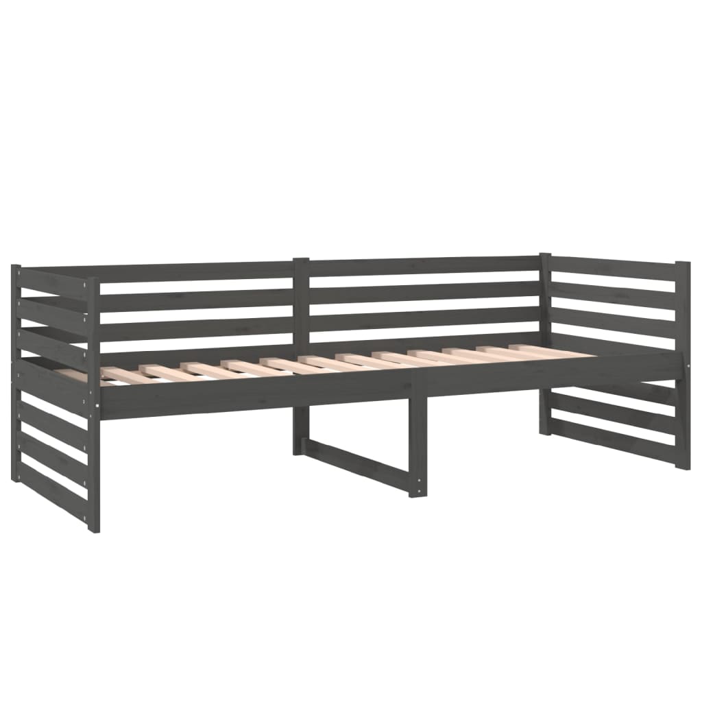 Sohvasänky harmaa 80x200 cm täysi mänty - Sisustajankoti.fi