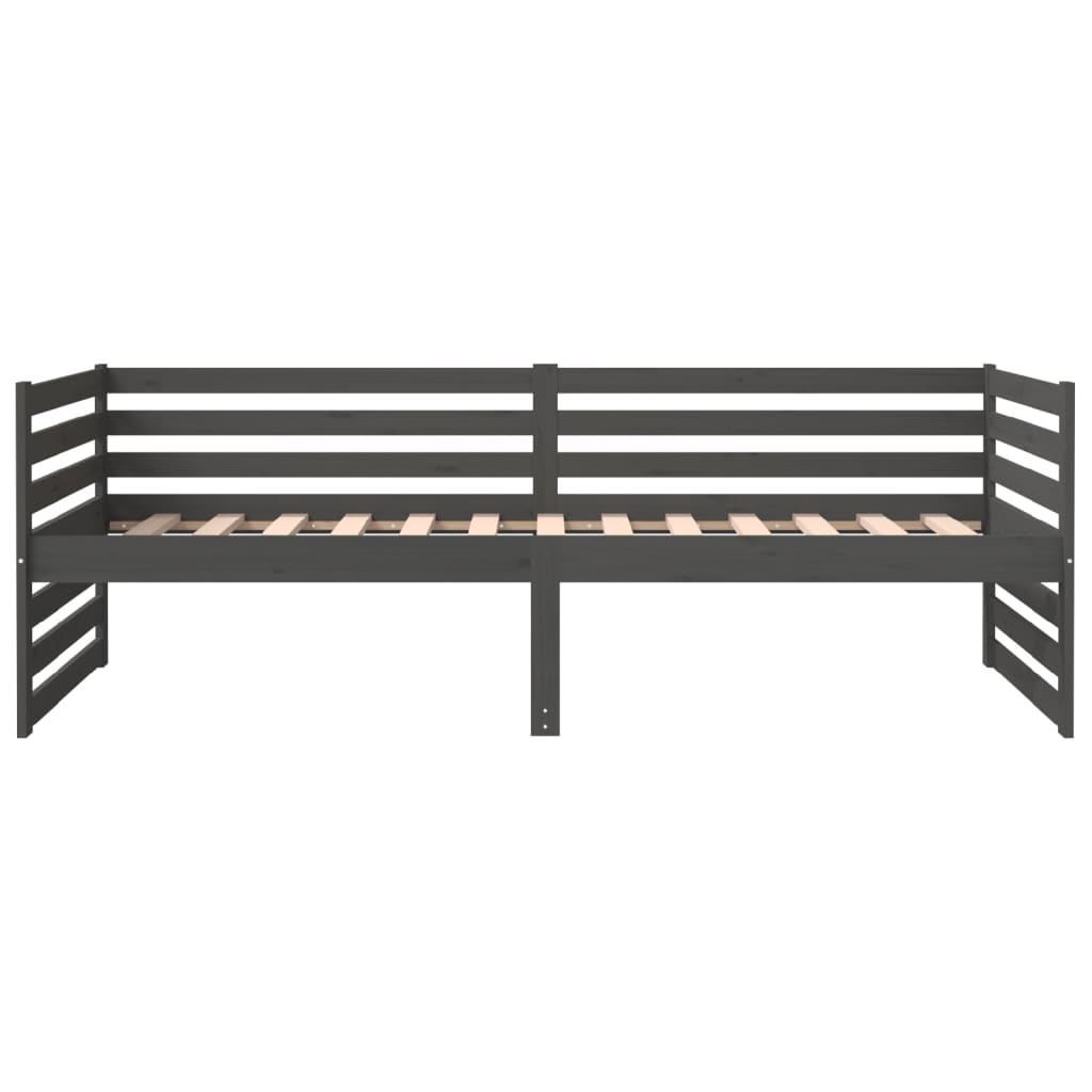 Sohvasänky harmaa 80x200 cm täysi mänty - Sisustajankoti.fi