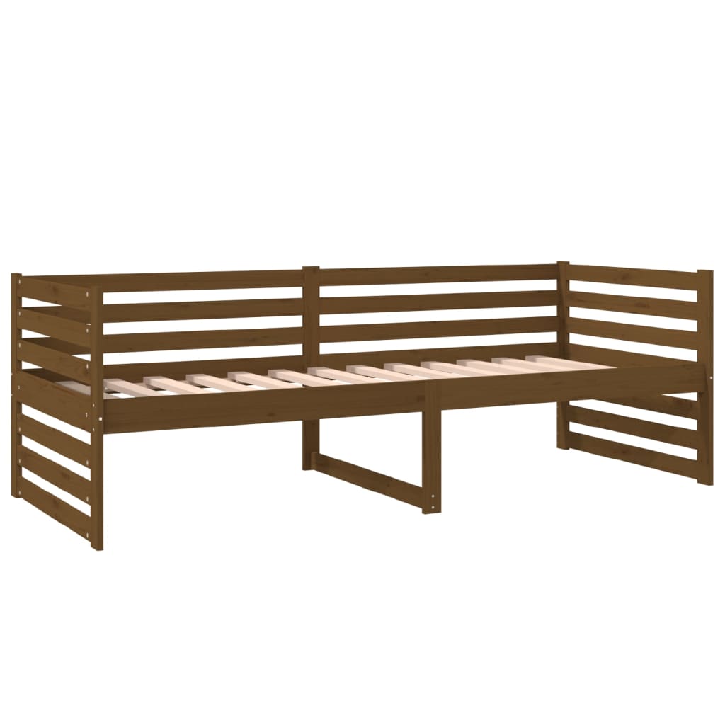 Sohvasänky hunajanruskea 80x200 cm täysi mänty - Sisustajankoti.fi