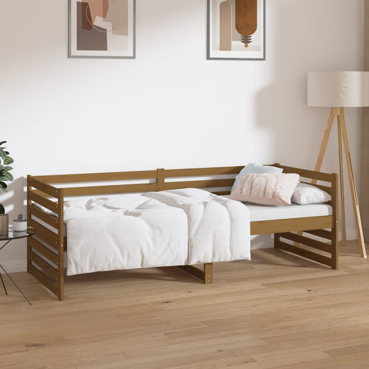 Sohvasänky hunajanruskea 80x200 cm täysi mänty - Sisustajankoti.fi