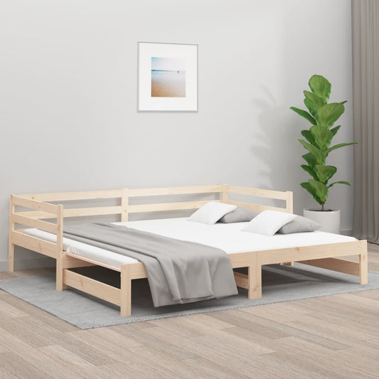 Sohvasänky ulosvedettävä 2x (80x200) cm täysi mänty - Sisustajankoti.fi