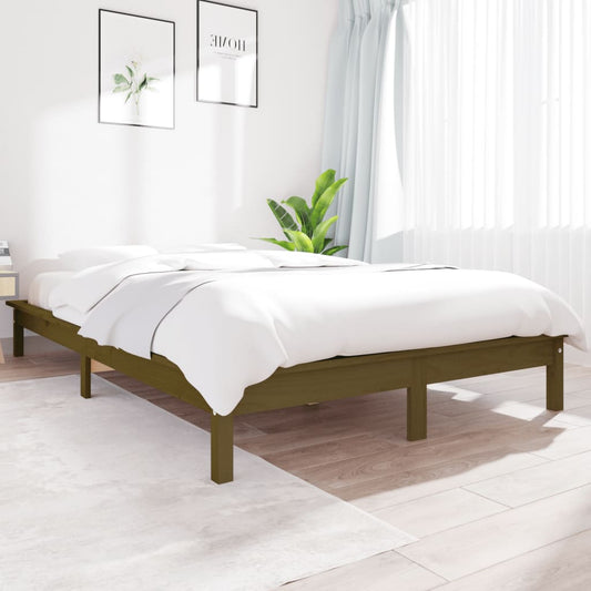 Sängynrunko hunajanruskea 180x200 cm täysi mänty 6FT Super King - Sisustajankoti.fi
