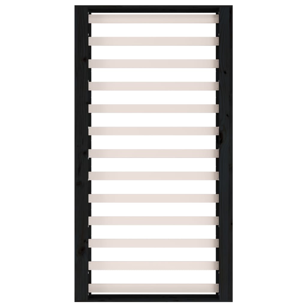 Sängynrunko musta 90x190 cm 3FT Single täysi puu - Sisustajankoti.fi