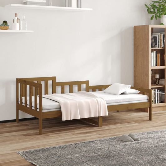 Sohvasänky hunajanruskea 90x200 cm täysi mänty - Sisustajankoti.fi