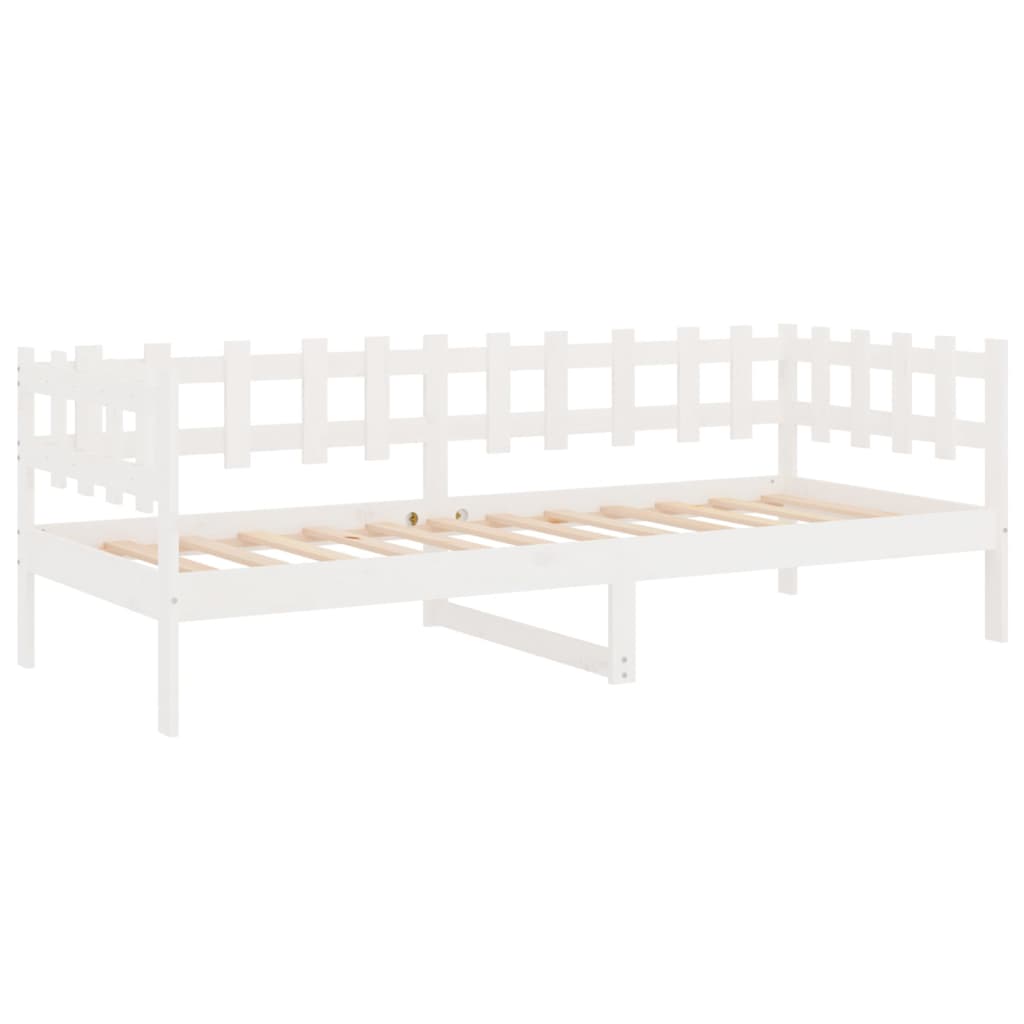 Sohvasänky valkoinen 80x200 cm täysi mänty - Sisustajankoti.fi