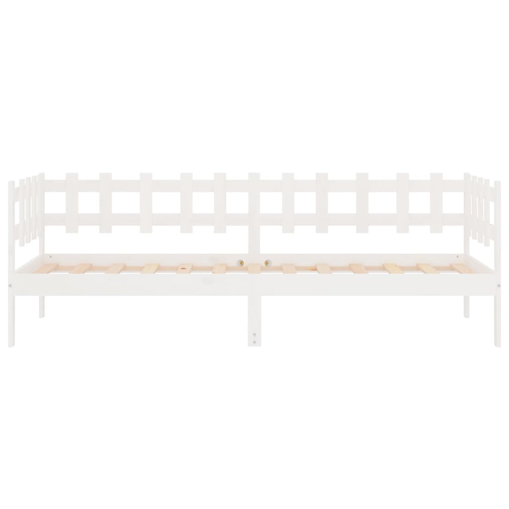 Sohvasänky valkoinen 90x200 cm täysi mänty - Sisustajankoti.fi