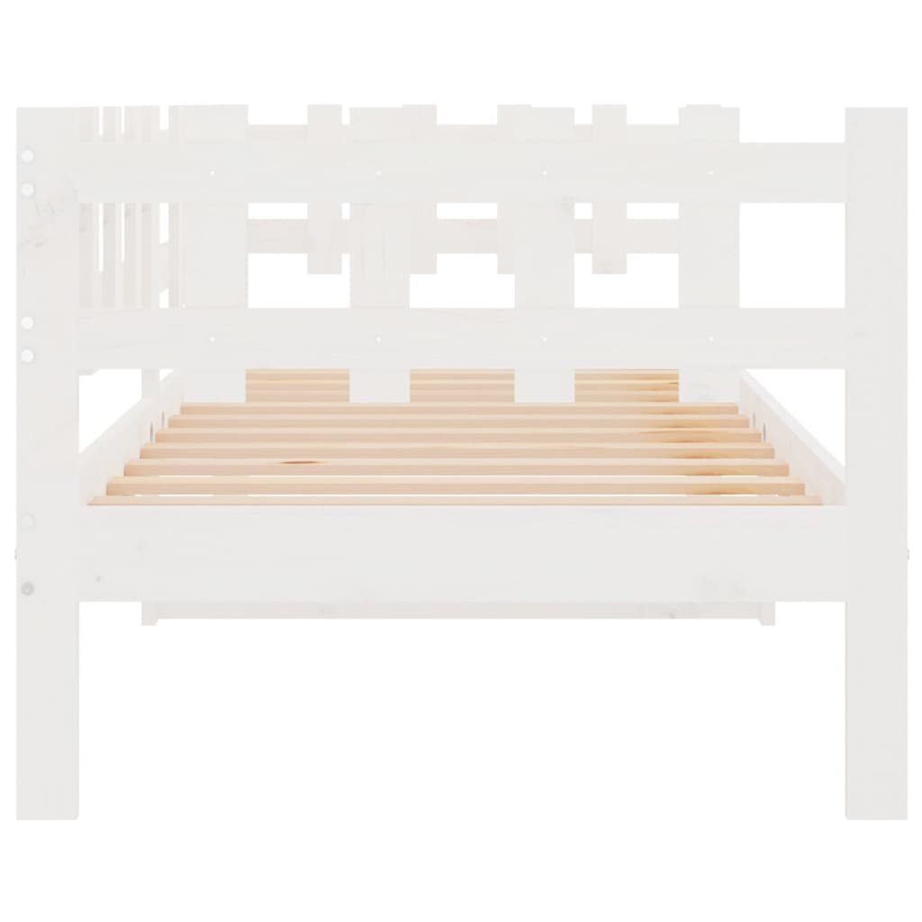 Sohvasänky valkoinen 90x200 cm täysi mänty - Sisustajankoti.fi