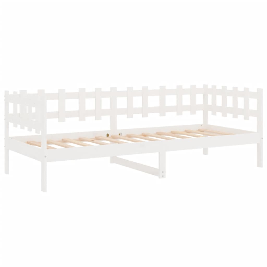 Sohvasänky valkoinen 90x190 cm täysi mänty - Sisustajankoti.fi