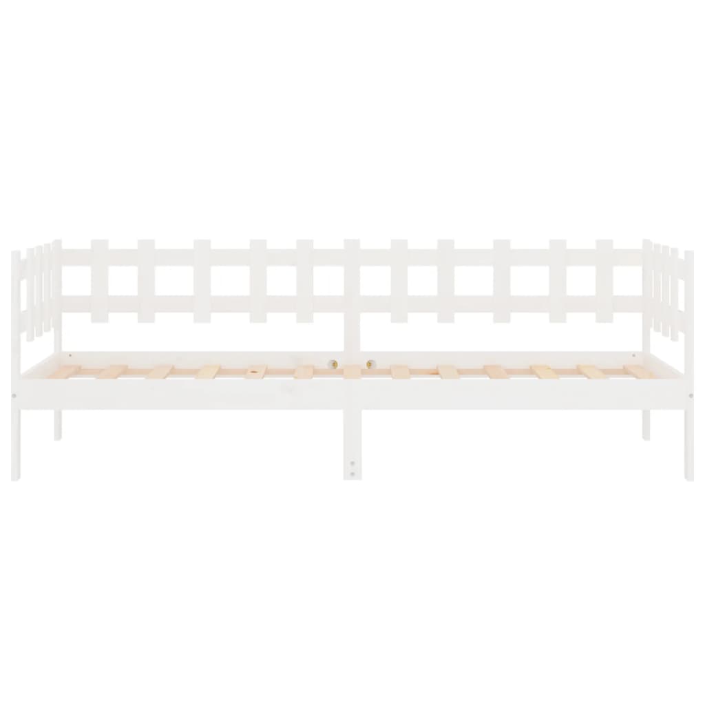 Sohvasänky valkoinen 90x190 cm täysi mänty - Sisustajankoti.fi