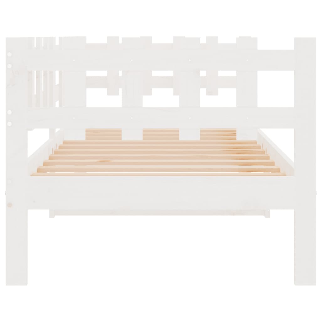 Sohvasänky valkoinen 90x190 cm täysi mänty - Sisustajankoti.fi