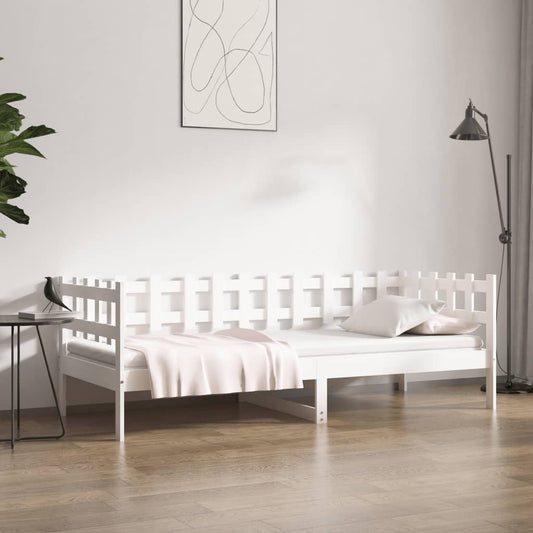 Sohvasänky valkoinen 90x190 cm täysi mänty - Sisustajankoti.fi