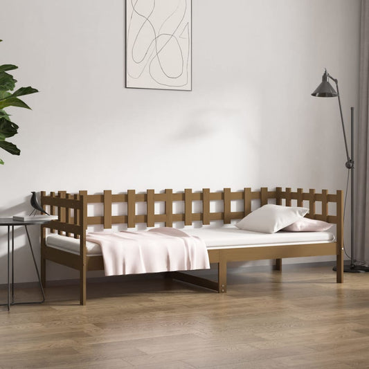 Sohvasänky hunajanruskea 90x190 cm täysi mänty - Sisustajankoti.fi