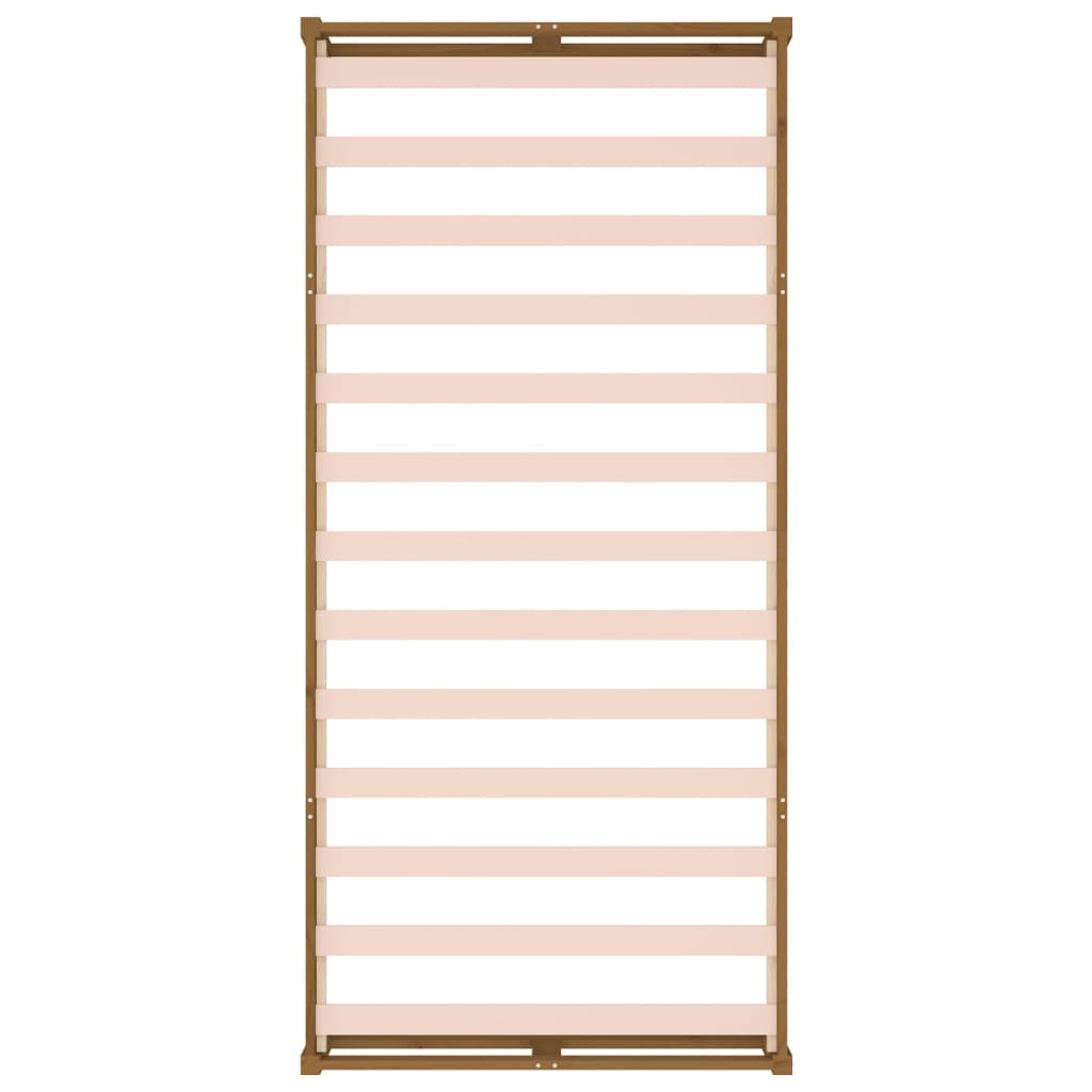 Sängynrunko hunajanruskea 100x200 cm täysi puu - Sisustajankoti.fi