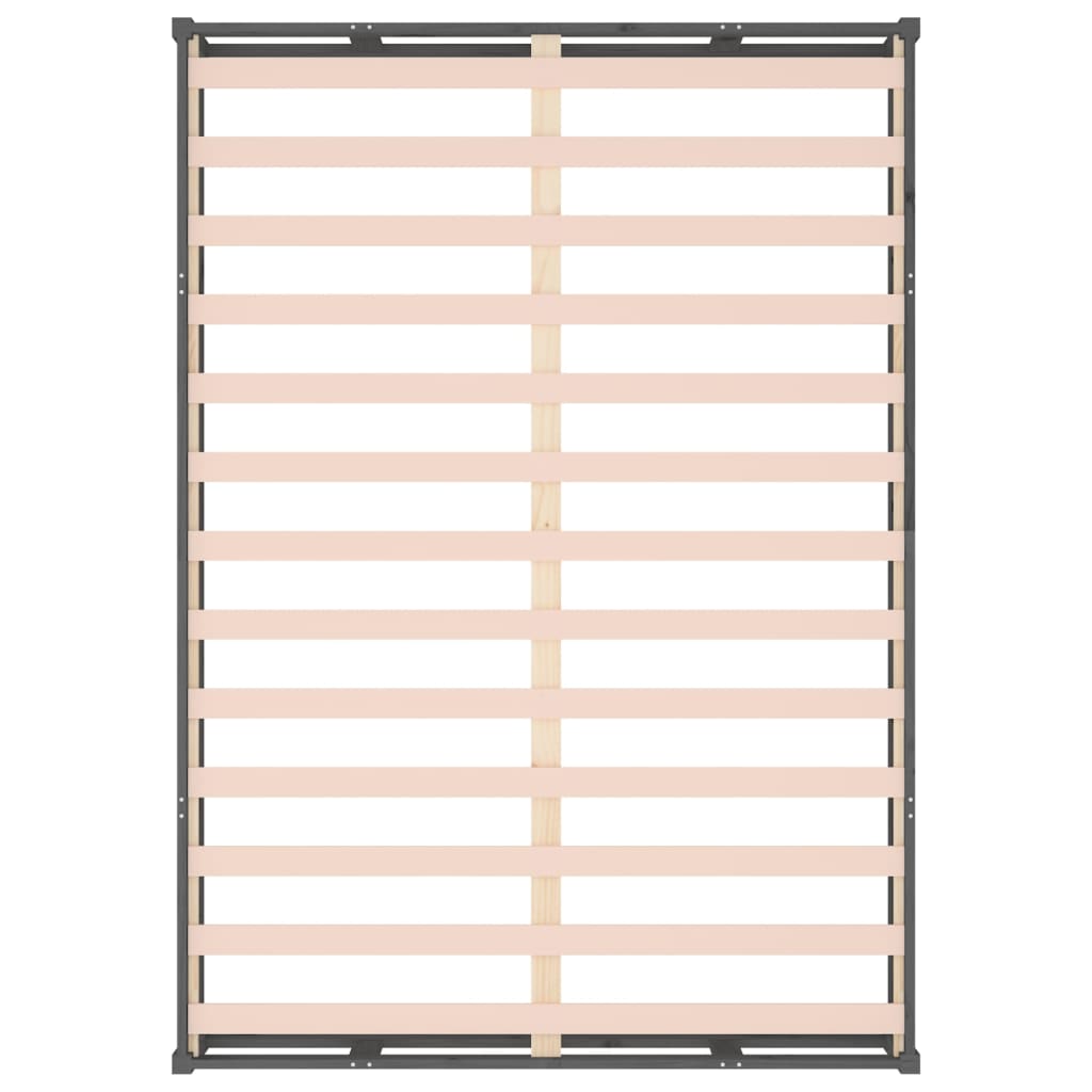 Sängynrunko harmaa 150x200 cm 5FT King Size täysi puu - Sisustajankoti.fi