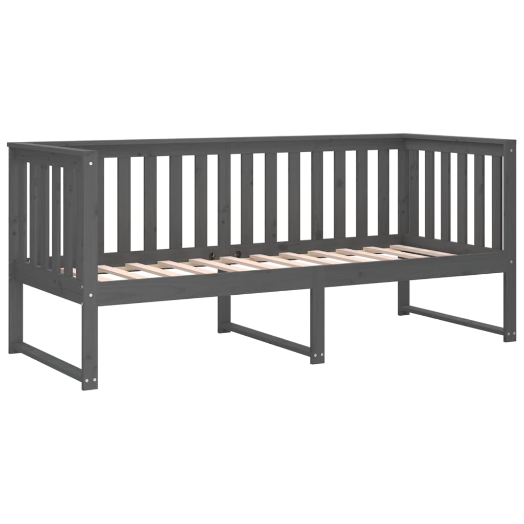 Sohvasänky harmaa 80x200 cm täysi mänty - Sisustajankoti.fi