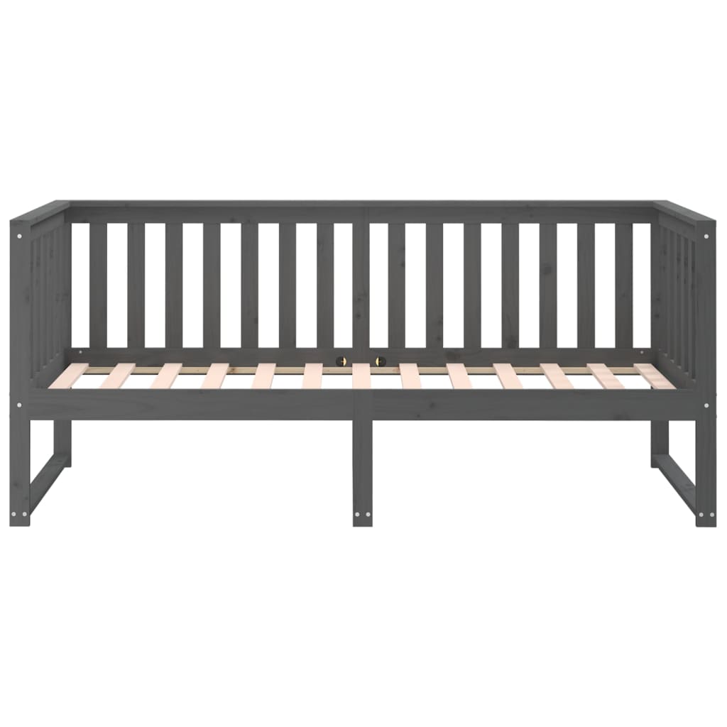 Sohvasänky harmaa 80x200 cm täysi mänty - Sisustajankoti.fi
