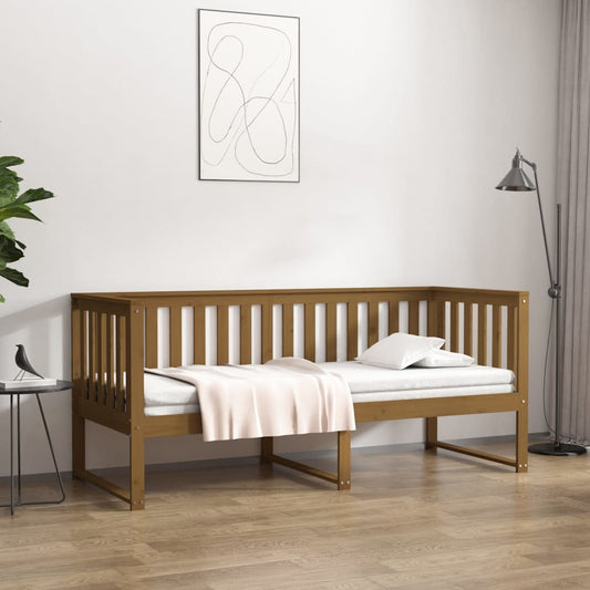 Sohvasänky hunajanruskea 80x200 cm täysi mänty - Sisustajankoti.fi