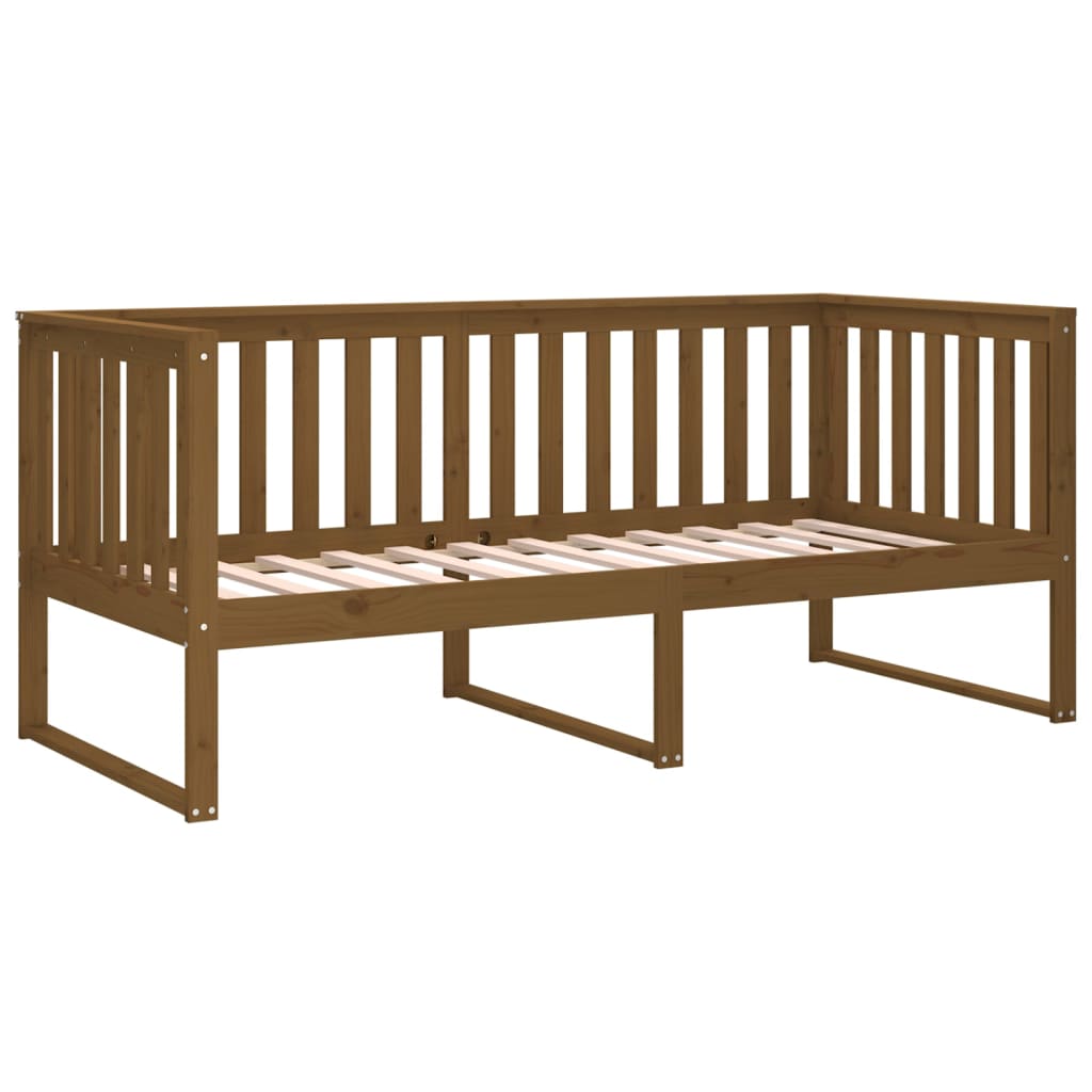 Sohvasänky hunajanruskea 90x190 cm täysi mänty - Sisustajankoti.fi