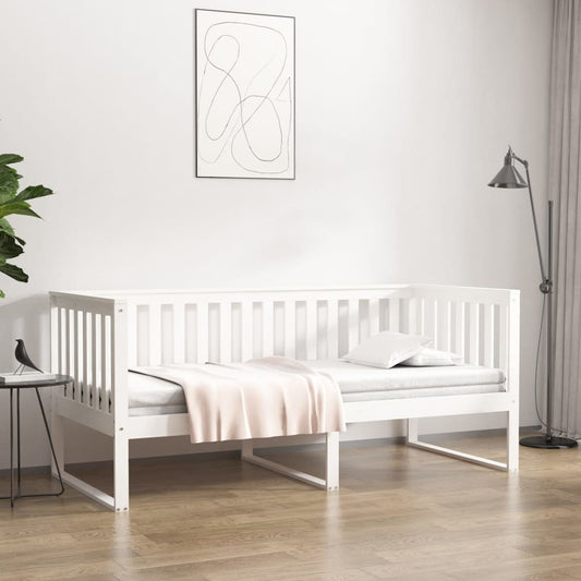 Sohvasänky valkoinen 100x200 cm täysi mänty - Sisustajankoti.fi