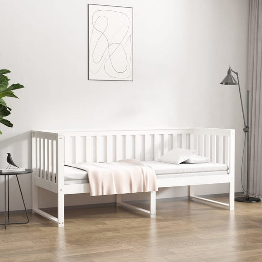 Sohvasänky valkoinen 75x190 cm täysi mänty - Sisustajankoti.fi