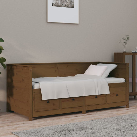 Sohvasänky hunajanruskea 90x190 cm täysi mänty - Sisustajankoti.fi