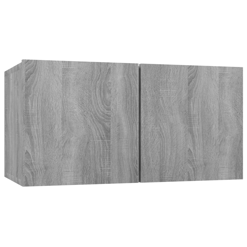 TV-tasot 4 kpl harmaa Sonoma 60x30x30 cm tekninen puu - Sisustajankoti.fi