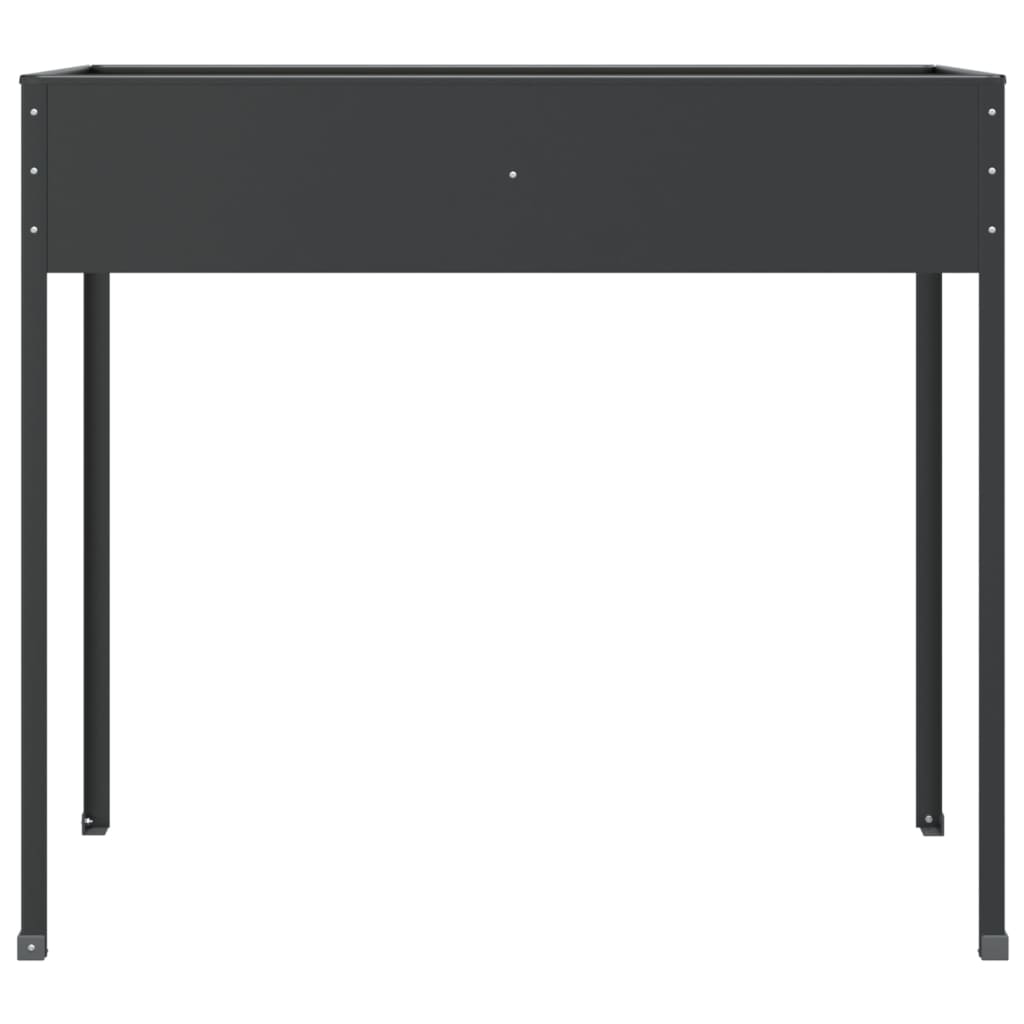 Kukkalaatikko antrasiitti 100,5x40,5x90 cm galvanoitu teräs - Sisustajankoti.fi