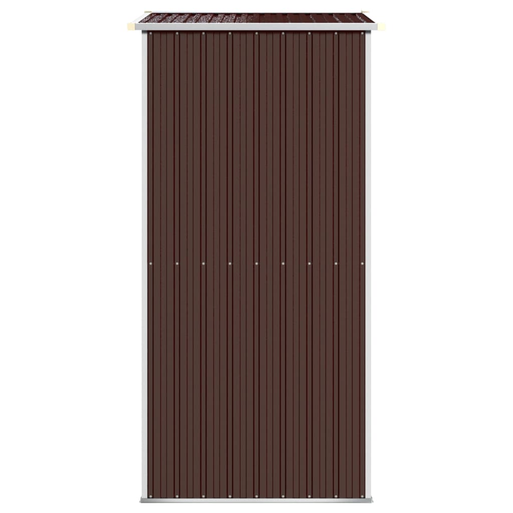 Puutarhavaja tummanruskea 192x108x223 cm galvanoitu teräs - Sisustajankoti.fi