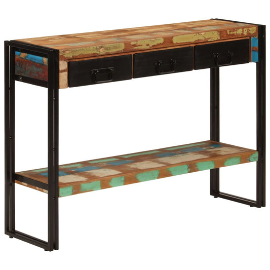 Konsolipöytä 110x30x76 cm kierrätetty täyspuu - Sisustajankoti.fi