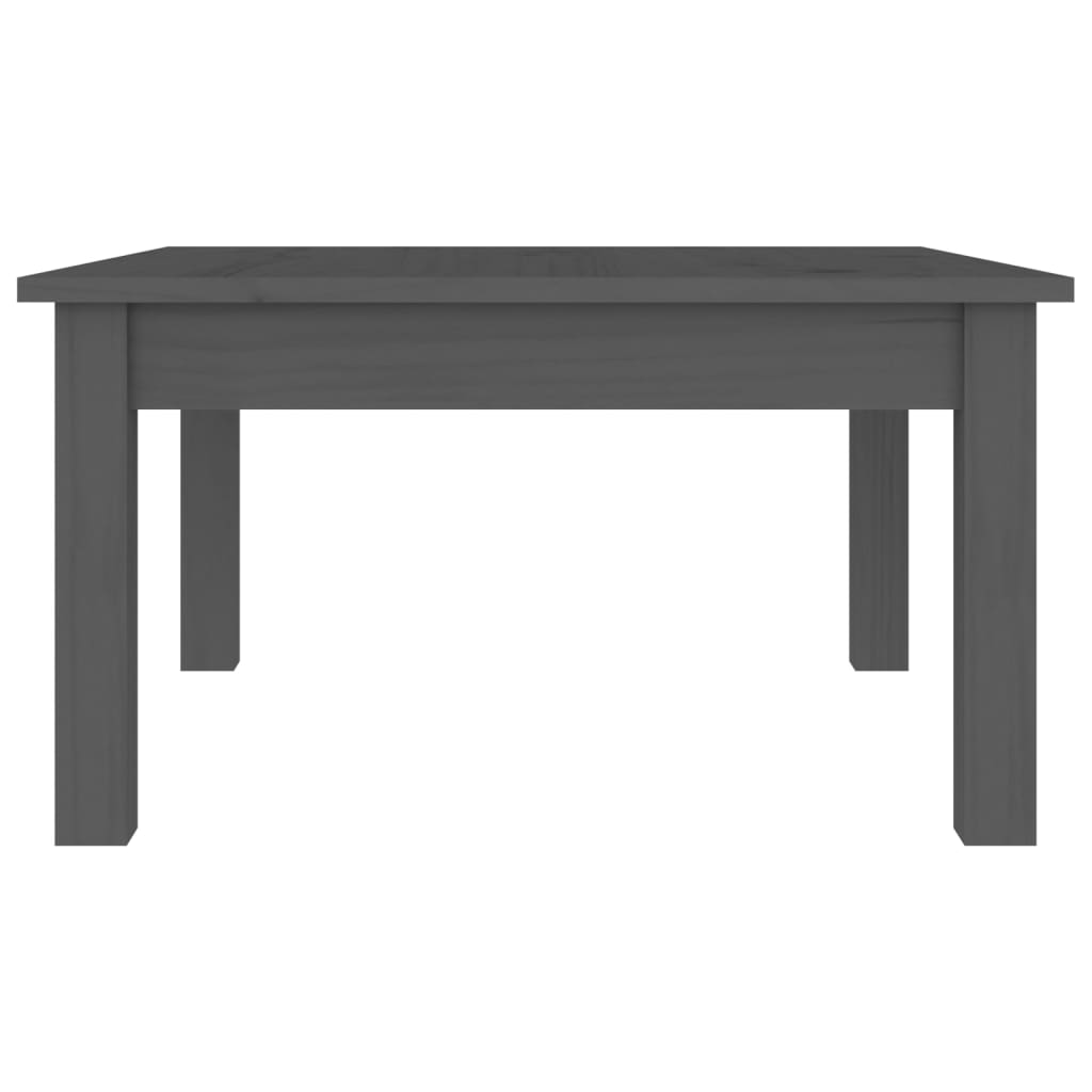 Sohvapöytä harmaa 55x55x30 cm täysi mänty - Sisustajankoti.fi