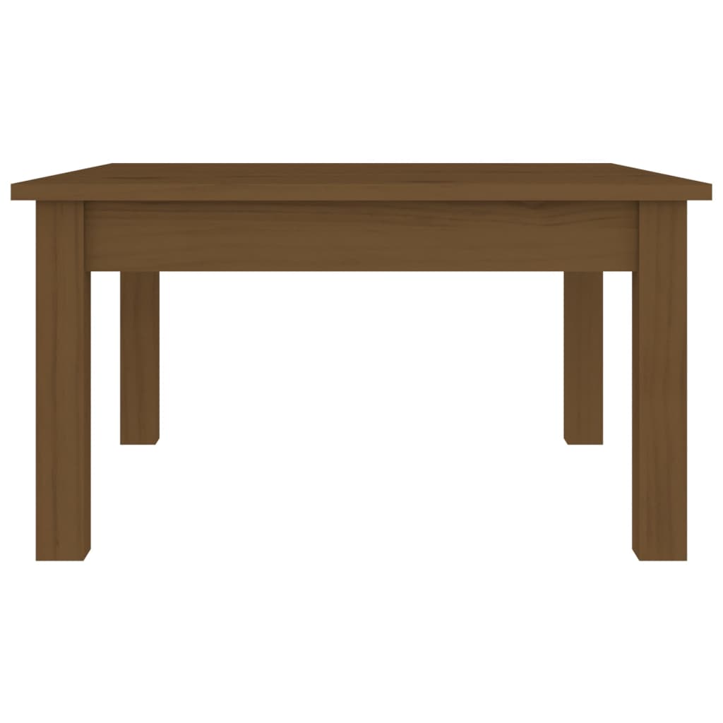 Sohvapöytä hunajanruskea 55x55x30 cm täysi mänty - Sisustajankoti.fi