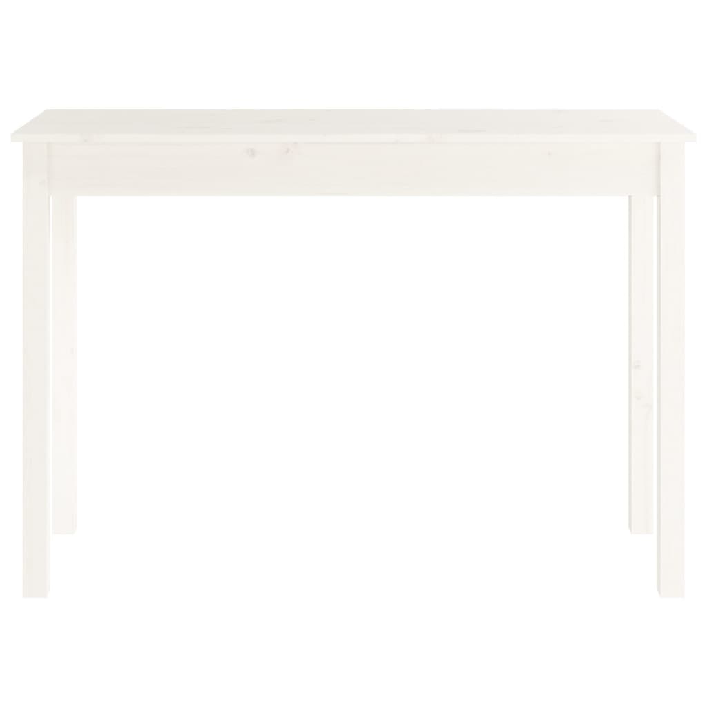 Konsolipöytä valkoinen 110x40x75 cm täysi mänty - Sisustajankoti.fi