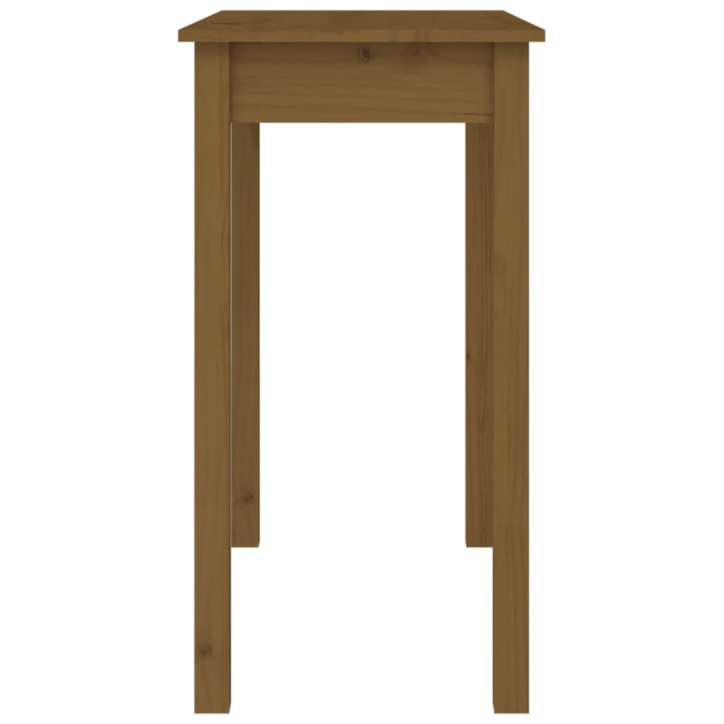 Konsolipöytä hunajanruskea 80x40x75 cm täysi mänty - Sisustajankoti.fi