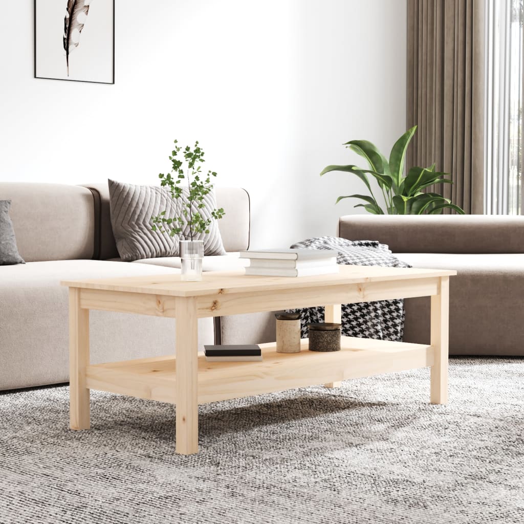 Sohvapöytä 110x50x40 cm täysi mänty - Sisustajankoti.fi