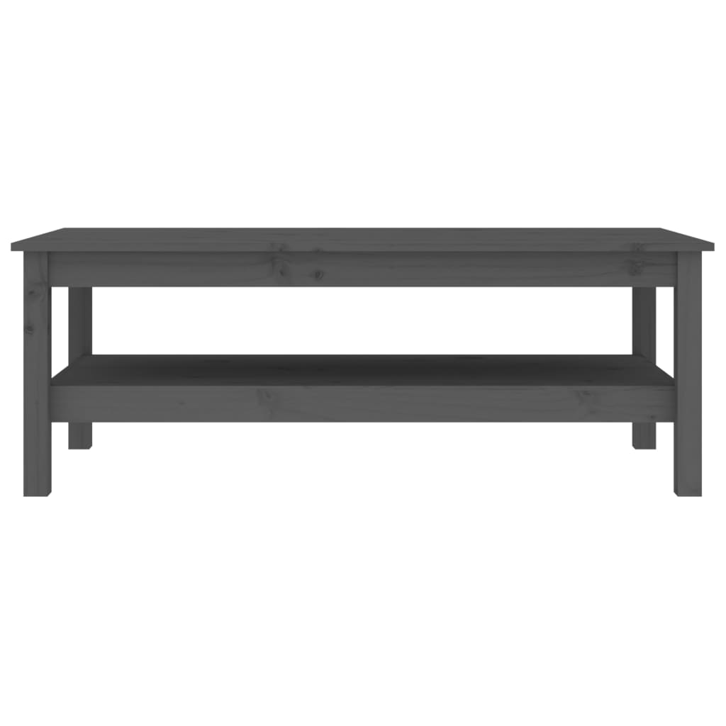 Sohvapöytä harmaa 110x50x40 cm täysi mänty - Sisustajankoti.fi