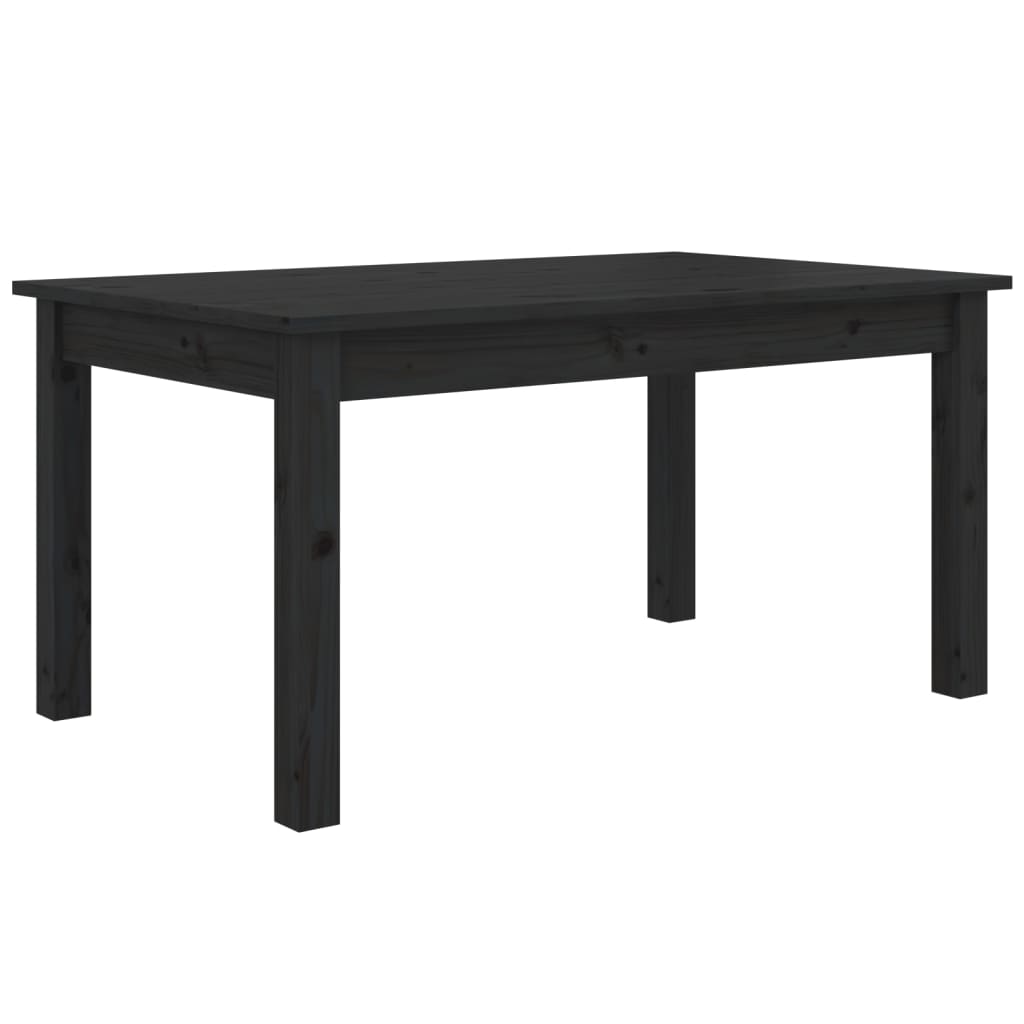 Sohvapöytä musta 80x50x40 cm täysi mänty - Sisustajankoti.fi