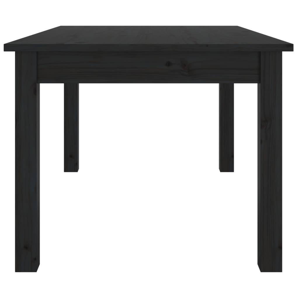Sohvapöytä musta 80x50x40 cm täysi mänty - Sisustajankoti.fi