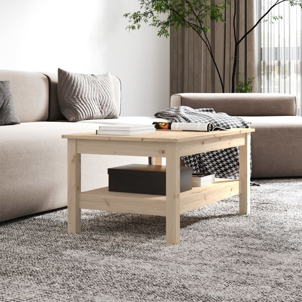 Sohvapöytä 80x50x40 cm täysi mänty - Sisustajankoti.fi