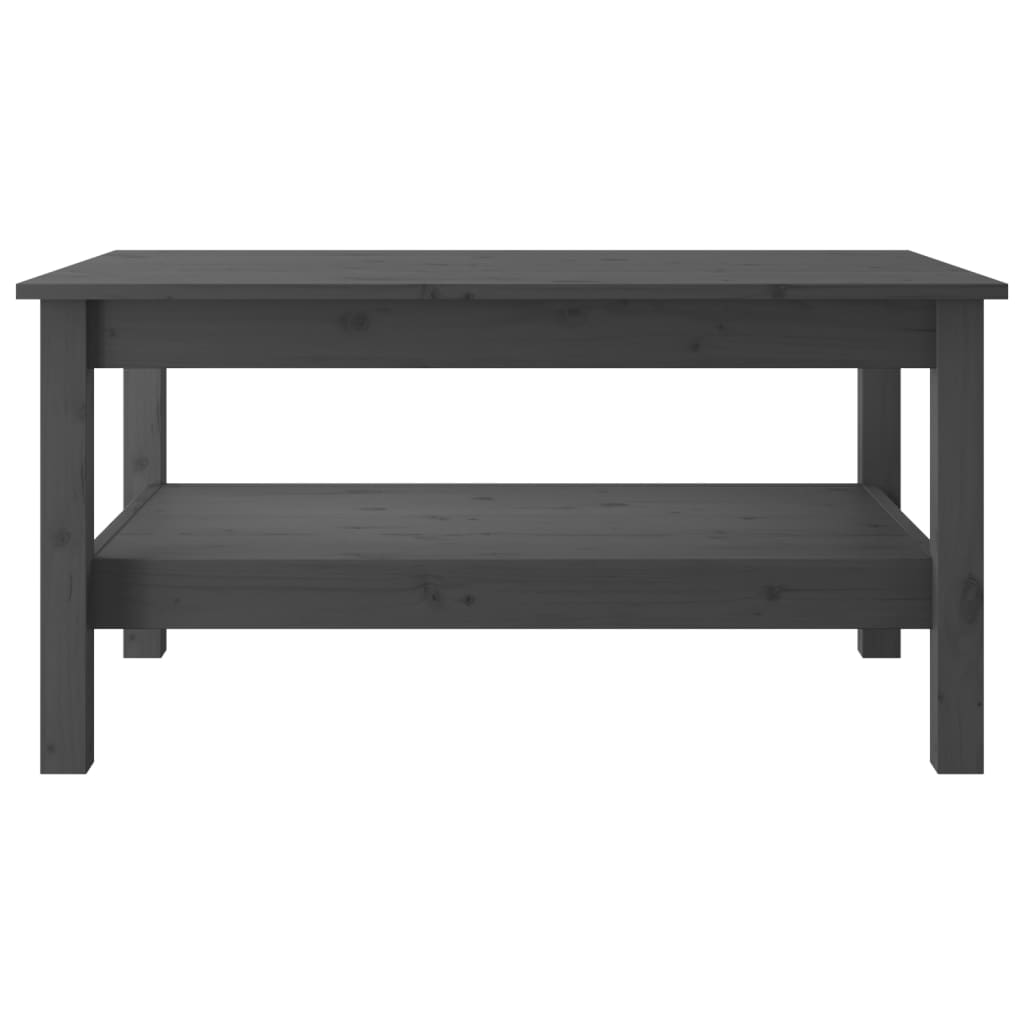 Sohvapöytä harmaa 80x50x40 cm täysi mänty - Sisustajankoti.fi