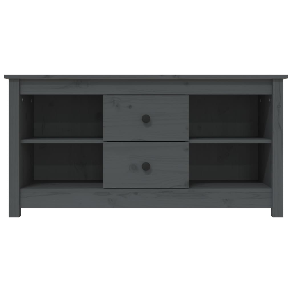 TV-taso harmaa 103x36,5x52 cm täysi mänty - Sisustajankoti.fi