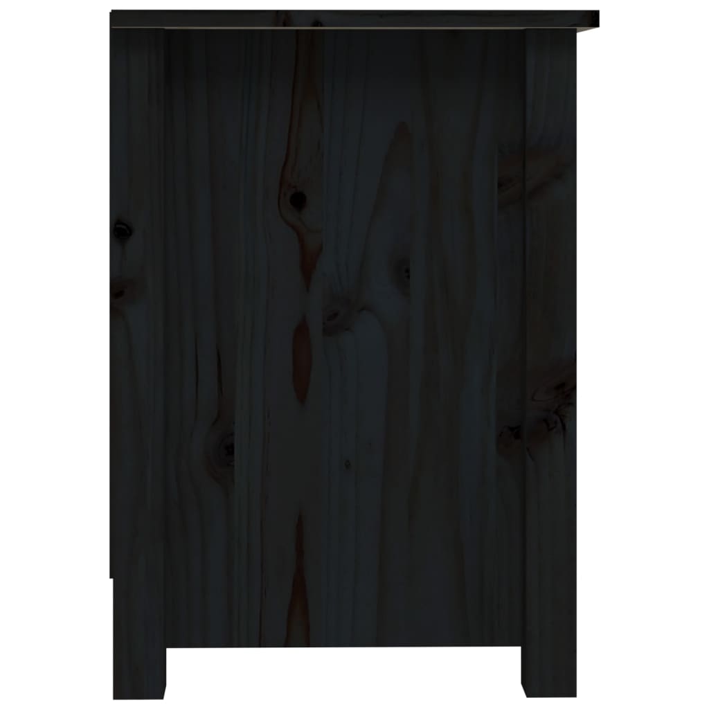 TV-taso musta 103x36,5x52 cm täysi mänty - Sisustajankoti.fi