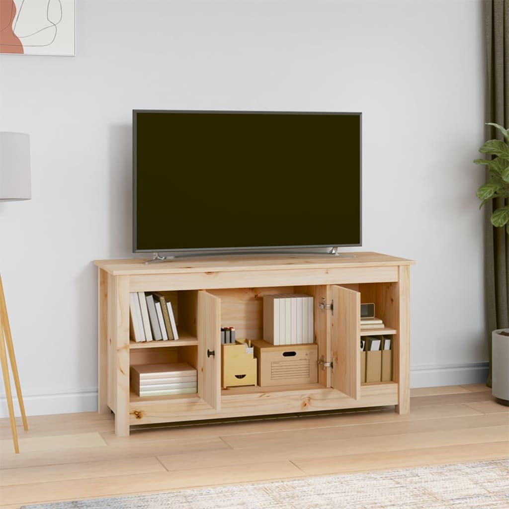 TV-taso 103x36,5x52 cm täysi mänty - Sisustajankoti.fi