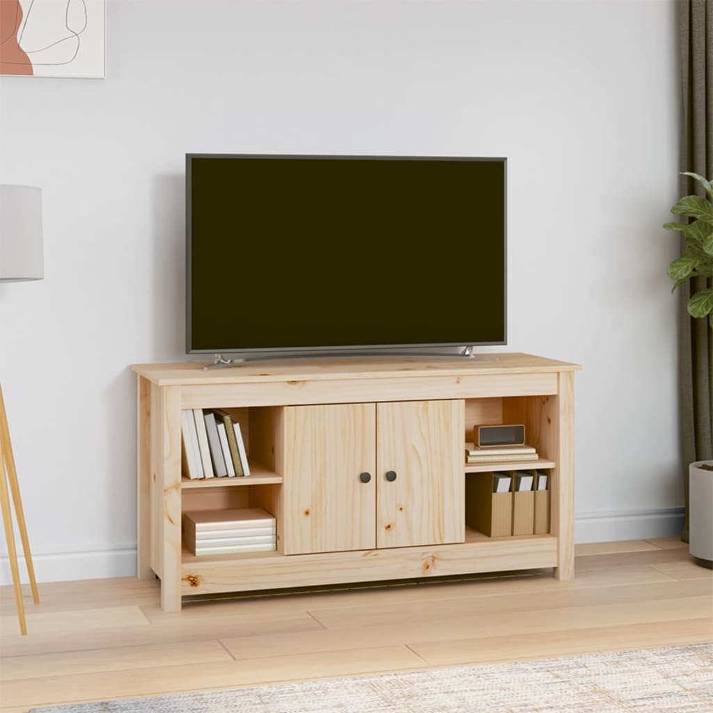 TV-taso 103x36,5x52 cm täysi mänty - Sisustajankoti.fi
