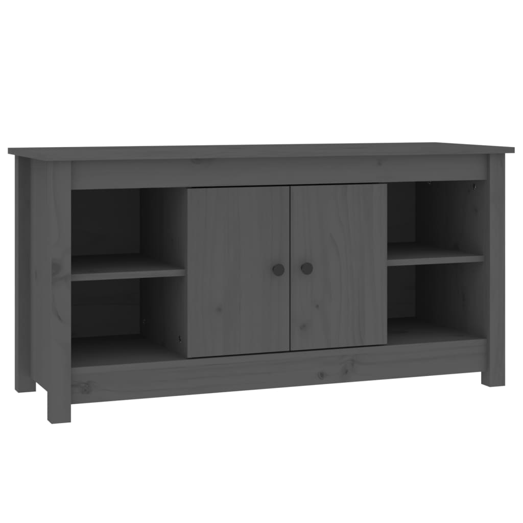 TV-taso harmaa 103x36,5x52 cm täysi mänty - Sisustajankoti.fi