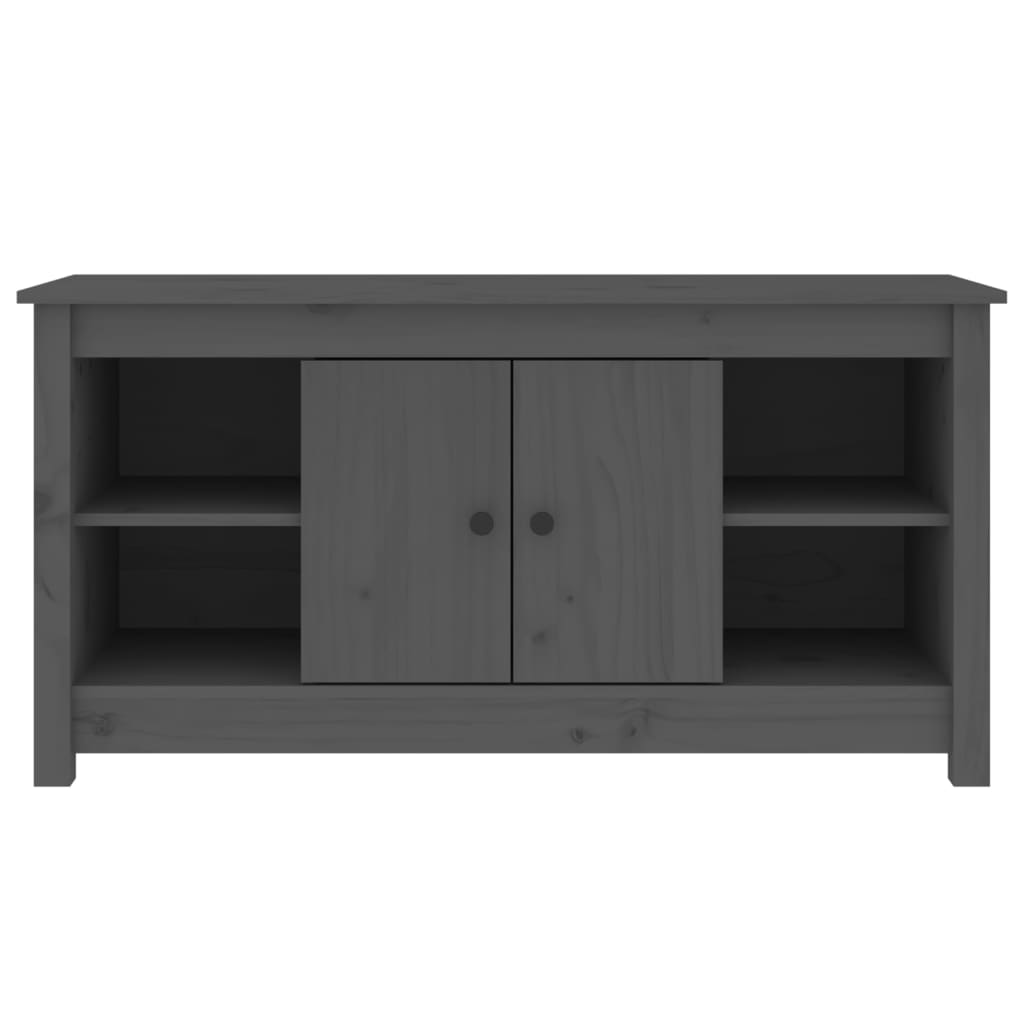 TV-taso harmaa 103x36,5x52 cm täysi mänty - Sisustajankoti.fi